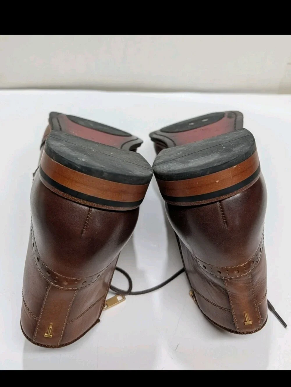 Ted Baker London Waldem Broque Chukka Ankle Boots 11 Brown Wing Tip